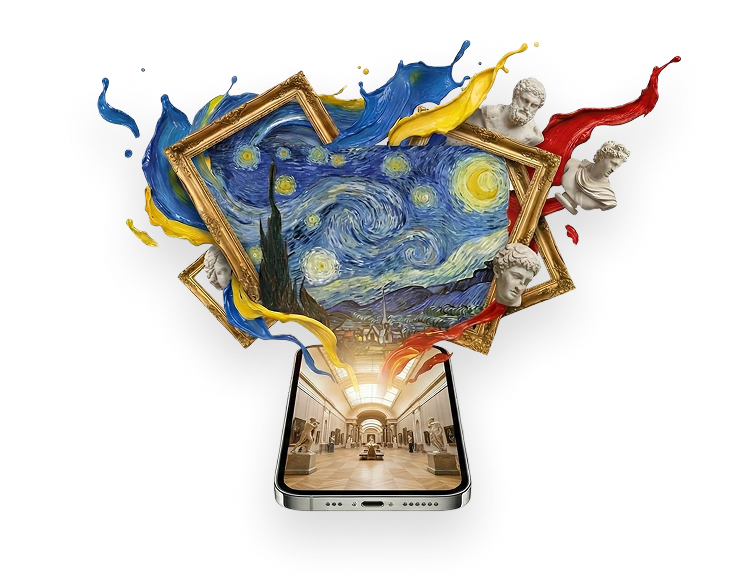 Art coming to life from your phone